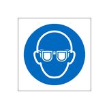 Wear Eye Protection Symbol Label | Safety-Label.co.uk