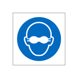 Opaque Eye Protection Symbol Label | Safety-Label.co.uk