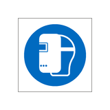 Wear Welding Mask Symbol Label | Safety-Label.co.uk