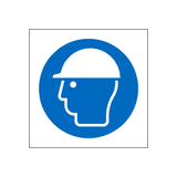 Wear Hard Hat Symbol Label | Safety-Label.co.uk