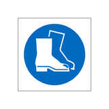 Wear Safety Footwear Symbol Label | Safety-Label.co.uk