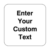 Custom Black Text Floor Graphics Sticker | Safety-Label.co.uk