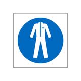 Wear Protective Clothing Symbol Label | Safety-Label.co.uk