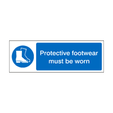 Protective Footwear Must Be Worn Label | Safety-Label.co.uk