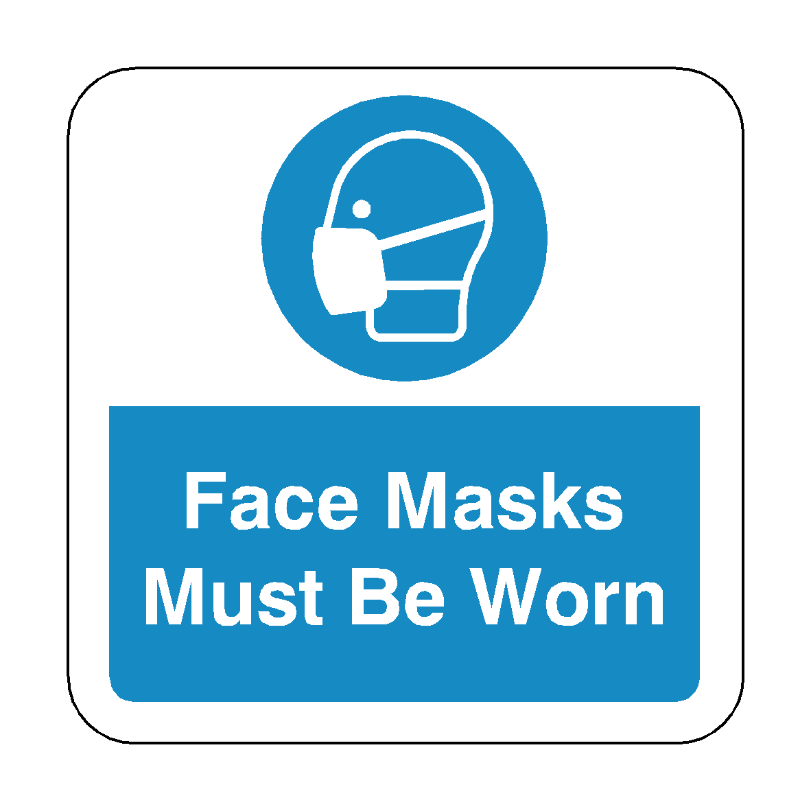 Face Masks Must Be Worn Floor Graphics Sticker