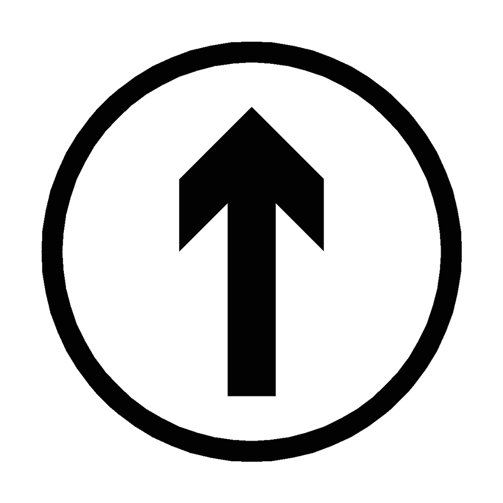 Black Arrow Floor Sticker | Safety-Label.co.uk