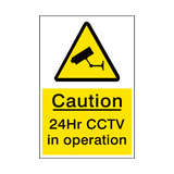 24hr Cctv Sign | Safety-Label.co.uk