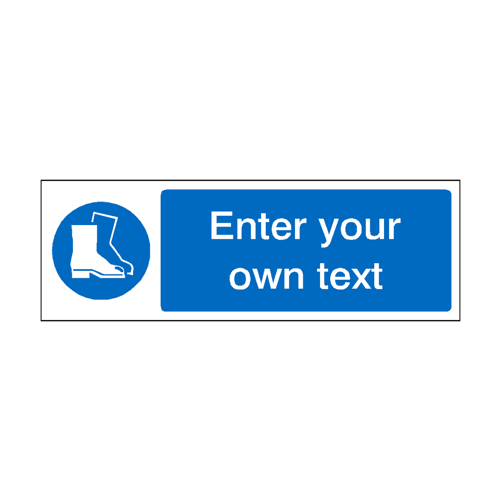 Safety Foot Sticker Wear Safety Footwear Custom Sticker