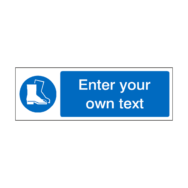 Wear Safety Footwear Custom Sticker SafetyLabel.co.uk