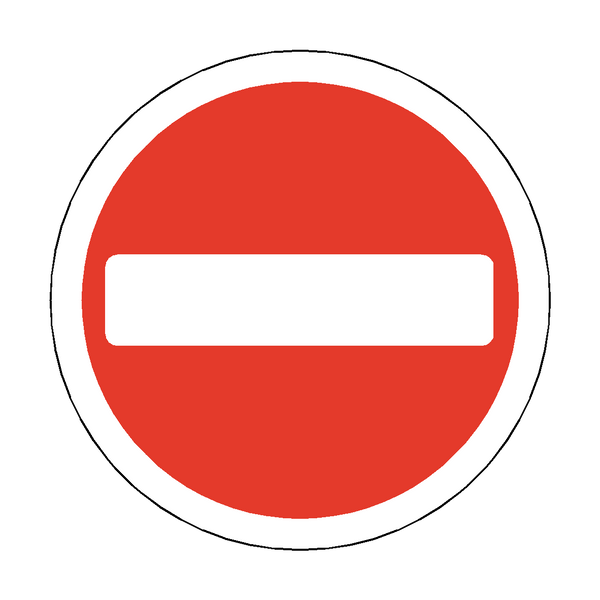 No Entry Floor Marker Sticker | Safety-Label.co.uk