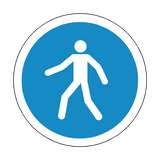 Pedestrian Floor Marker Sticker | Safety-Label.co.uk