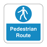 Pedestrian Route Floor Graphics Sticker | Safety-Label.co.uk