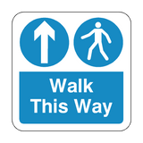 Walk This Way Floor Graphics Sticker | Safety-Label.co.uk