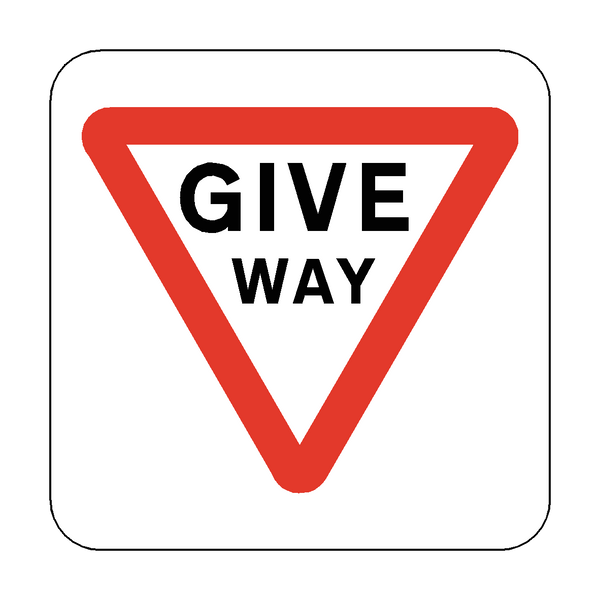 Give Way Floor Graphics Sticker | Safety-Label.co.uk