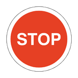 STOP Floor Marker Sticker | Safety-Label.co.uk