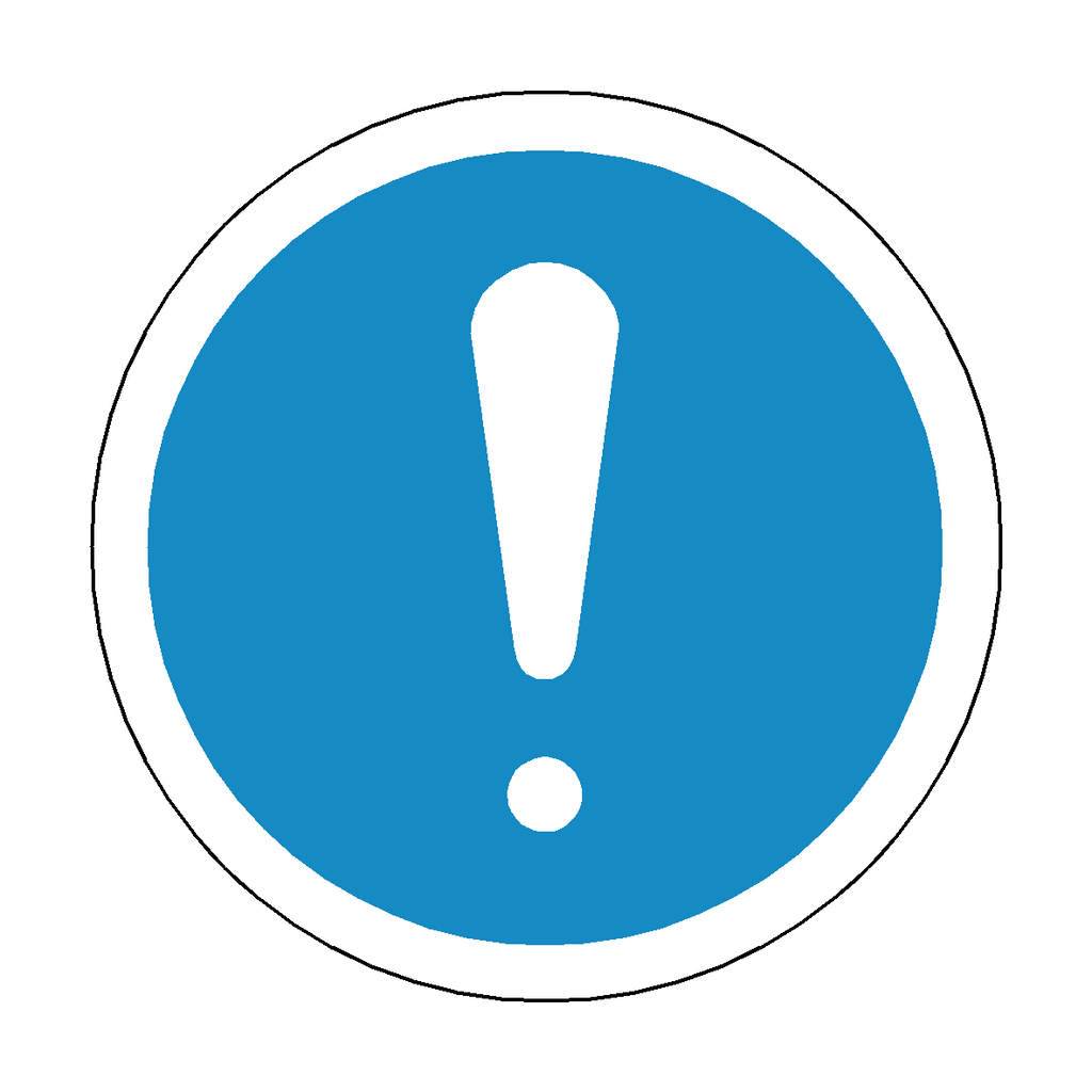 Mandatory Floor Marker Sticker | Safety-Label.co.uk