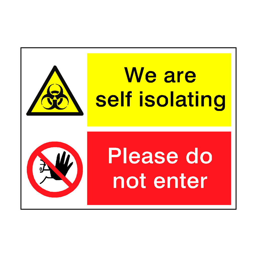 Self Isolating Sticker