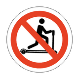No Riding On Pump Trucks Floor Marker Sticker | Safety-Label.co.uk