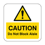 Do Not Block Aisle Floor Graphics Sticker | Safety-Label.co.uk