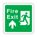 Fire Exit Arrow Up Floor Graphics Sticker | Safety-Label.co.uk