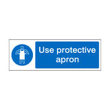 Use Protective Apron Label | Safety-Label.co.uk