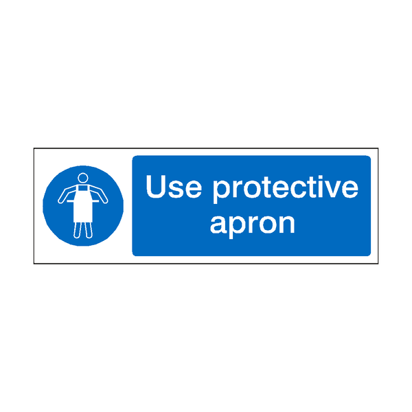 Use Protective Apron Label | Safety-Label.co.uk
