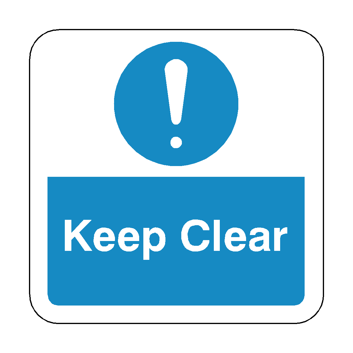 Keep Clear Floor Graphics Sticker | Safety-Label.co.uk