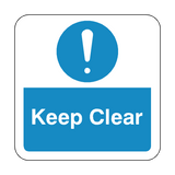 Keep Clear Floor Graphics Sticker | Safety-Label.co.uk