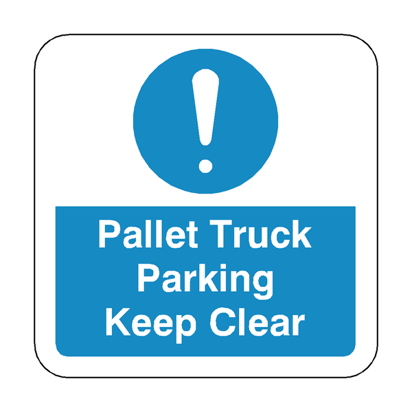 Pallet Truck Parking Keep Clear Floor Graphics Sticker | Safety-Label.co.uk
