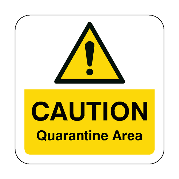Quarantine Area Floor Graphics Sticker | Safety-Label.co.uk