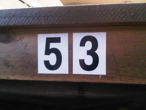 Number 5 Sticker Black | Safety-Label.co.uk