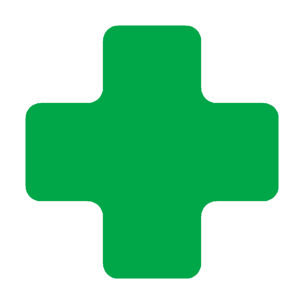 Centre Pallet Locator Floor Marker Sticker | Safety-Label.co.uk