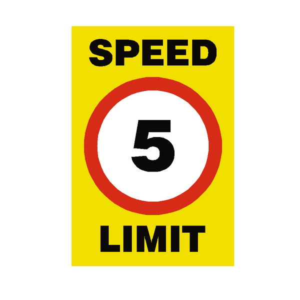 5 Mph Speed Limit Sign | Safety-Label.co.uk