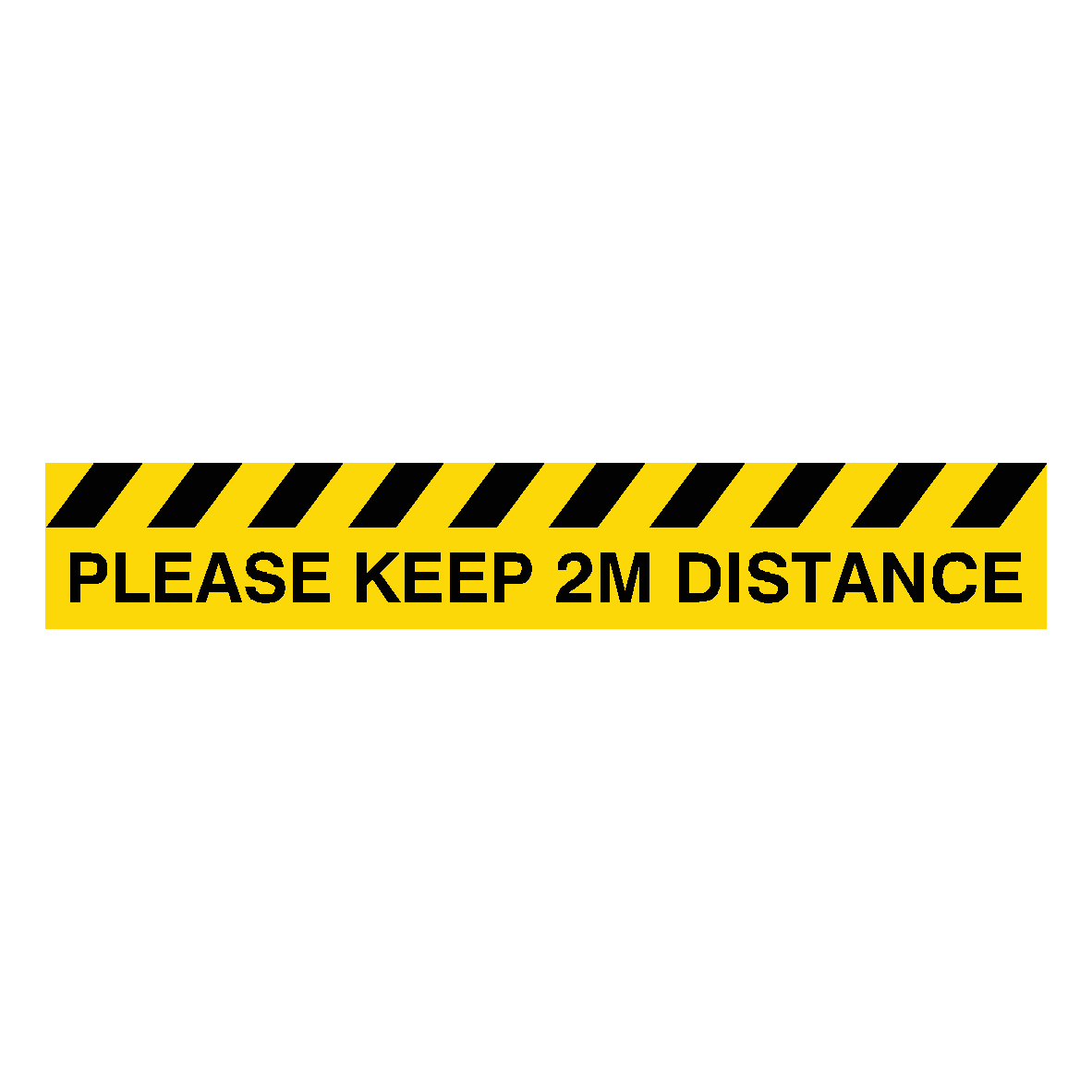 Please Keep 2M Distance Floor Graphics Strip