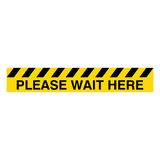 Please Wait Here Floor Marking Strip | Safety-Label.co.uk