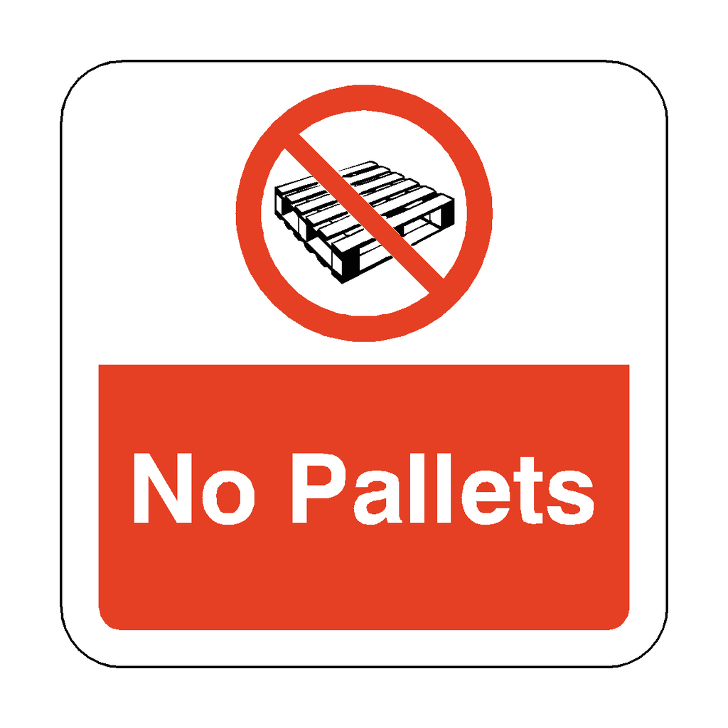 Remove Pallets Sign No Pallets Floor Graphics Sticker