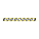 Please Keep 1M Distance Floor Marking Strip | Safety-Label.co.uk