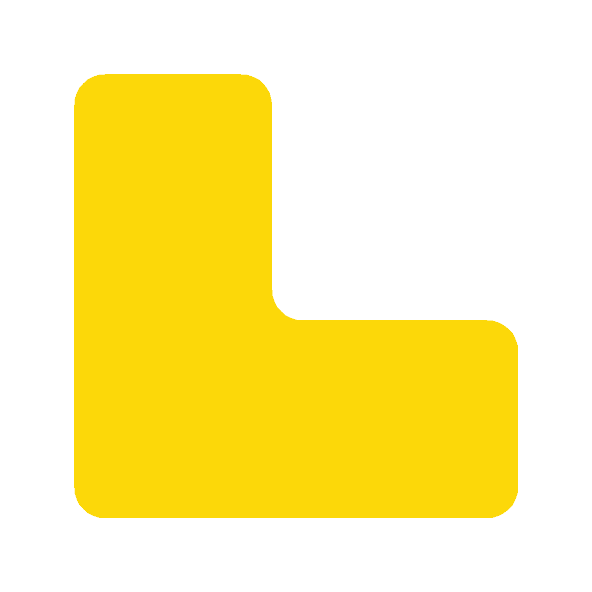 Locator Sticker Corner Pallet Locator Floor Marker Sticker | Safety-Label.co.uk