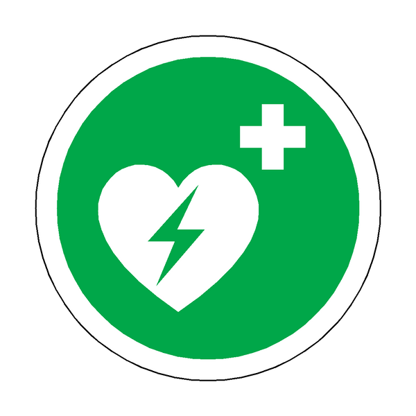 Defibrillator Floor Marker Sticker | Safety-Label.co.uk