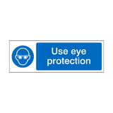 Use Eye Protection Label | Safety-Label.co.uk