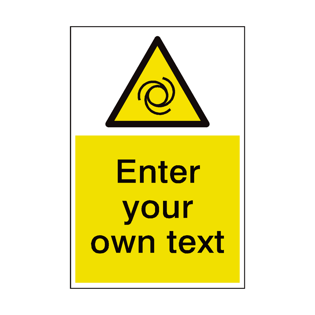 Automatic Start Up Custom Hazard Sticker | Safety-Label.co.uk