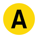 Letter A Floor Marker | Safety-Label.co.uk