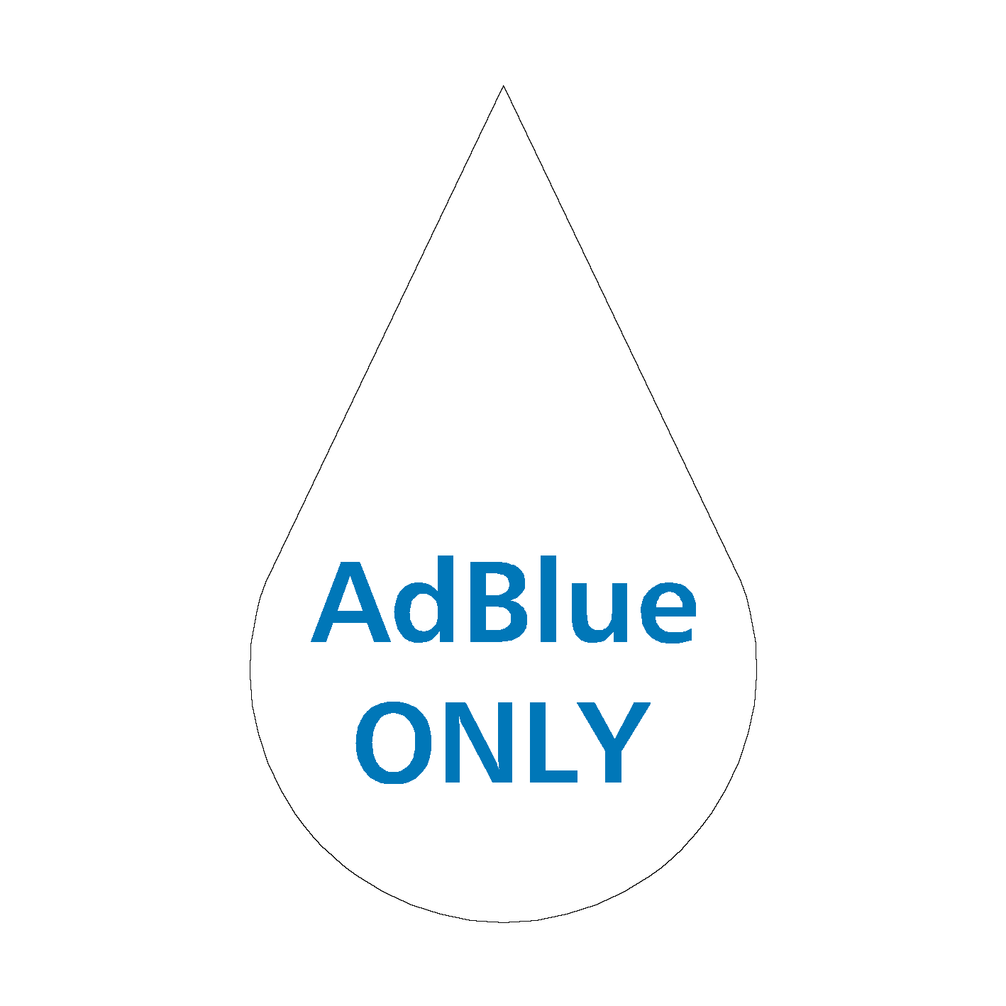 Adblue Sample Label AdBlue Only HGV Sticker | Safety-Label.co.uk