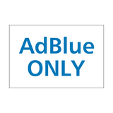 AdBlue Only Car Sticker | Safety-Label.co.uk