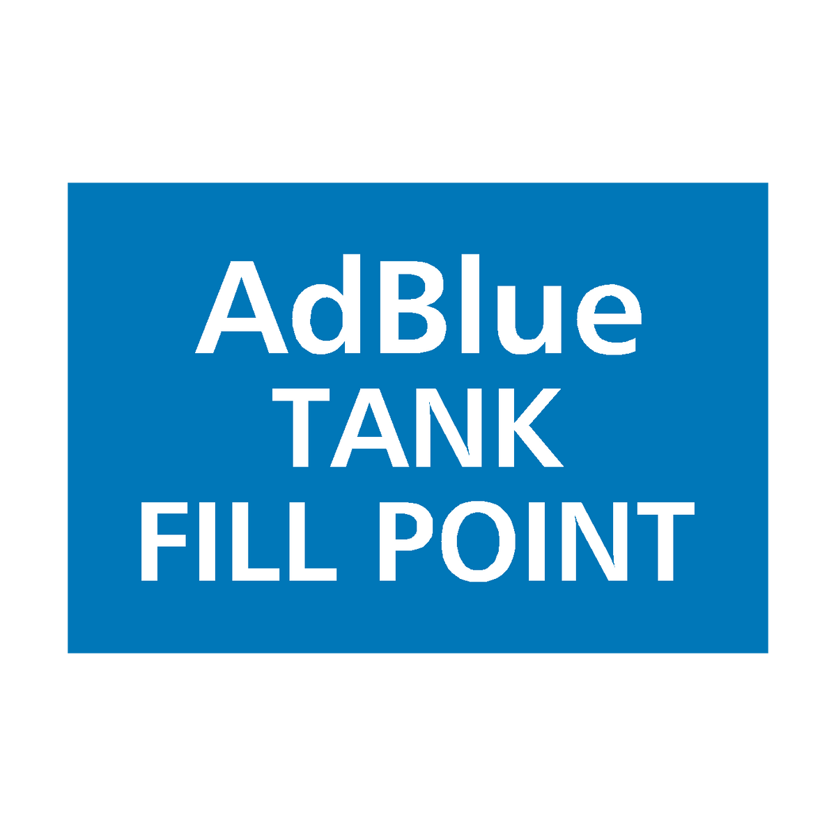 AdBlue Tank Fill Point Sticker