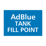 AdBlue Tank Fill Point Sticker | Safety-Label.co.uk