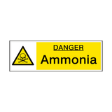 Danger Ammonia Hazard Sign | Safety-Label.co.uk