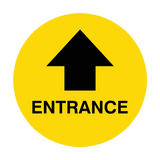 Entrance Arrow Floor Sticker | Safety-Label.co.uk