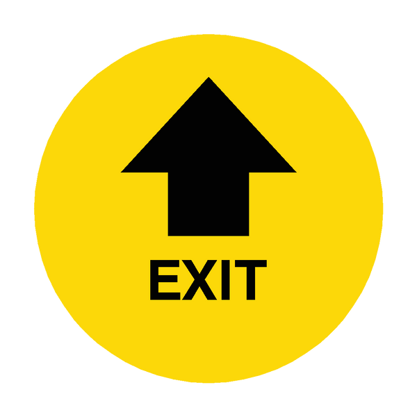 Exit Arrow Floor Sticker