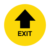 Exit Arrow Floor Sticker | Safety-Label.co.uk